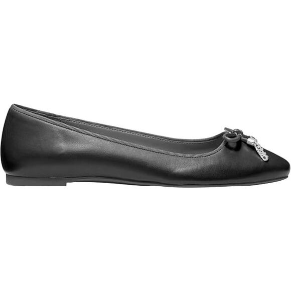 NWT Michael Kors Womens Nori Black Ballet Flat-Size 8 - Picture 2 of 4